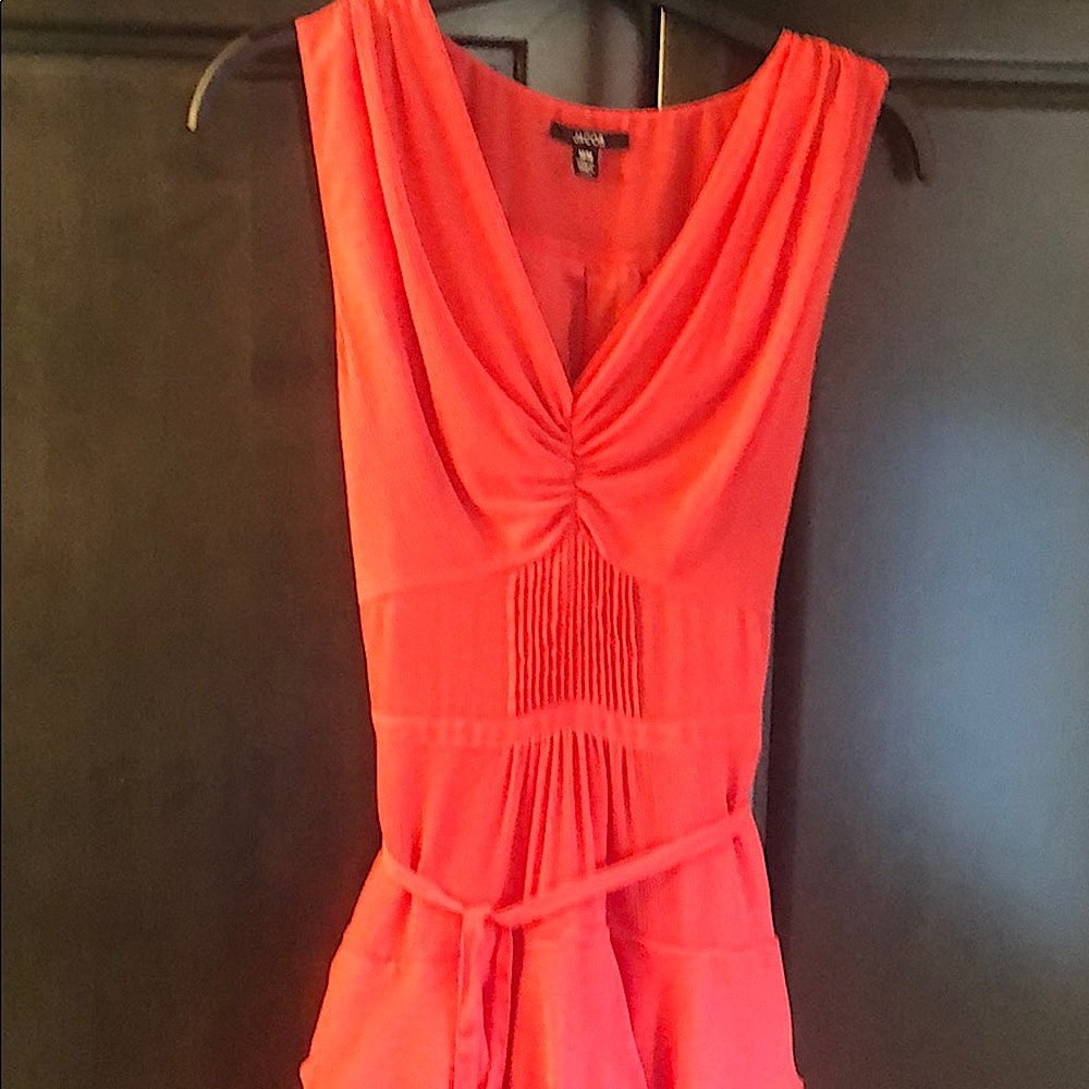 Jacob midi dress, sleeveless corset top with ruching in front and ruffles - Picture 2 of 10